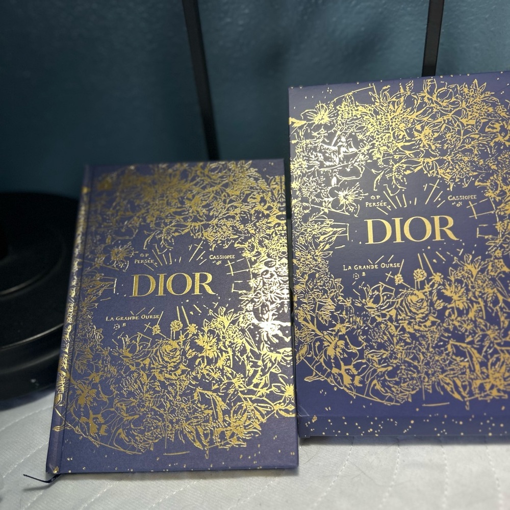 Dior Luxurious Blue and Gold Notebook